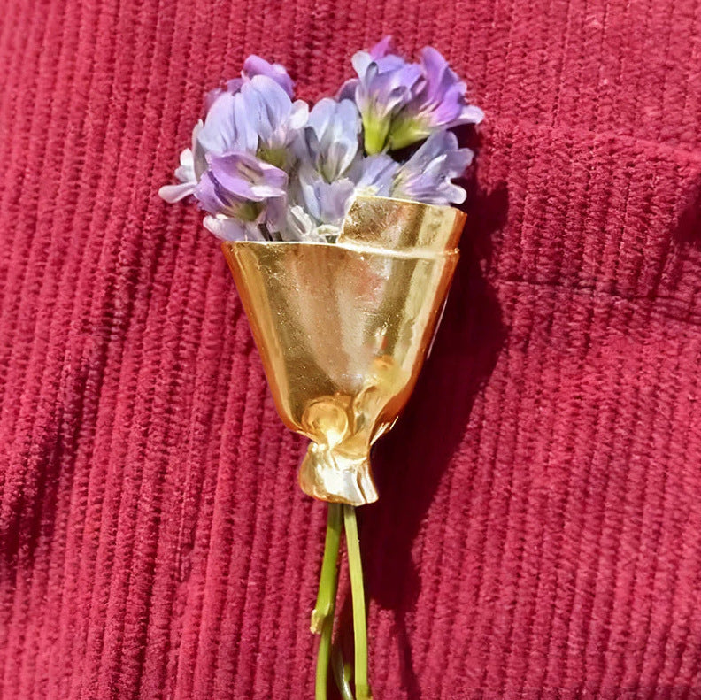 Floral Pearl Pin Brooch