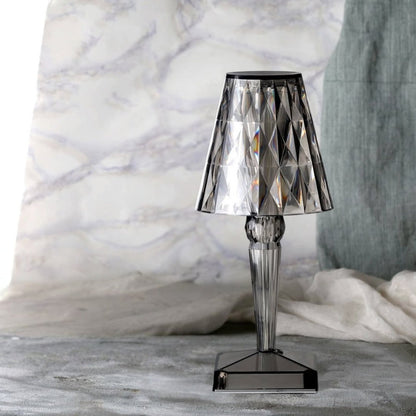 Elegant Glass Desk Lamp with Sensor Switch