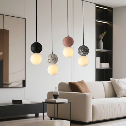 Glarefusion Nordic Modern Simple Terrazzo Chandelier
