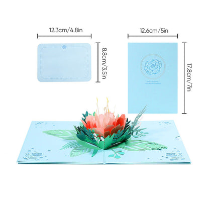 Beautiful 3D Flower Pop Up Card for Mom