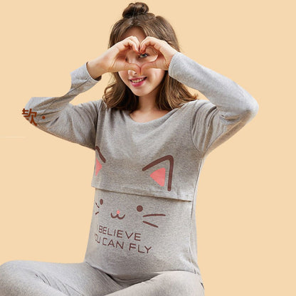 Cozy Maternity Dress for Home Relaxation