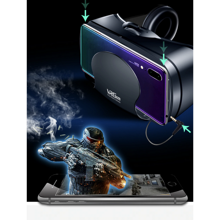 Wireless Virtual Reality Headset With Built-In Audio