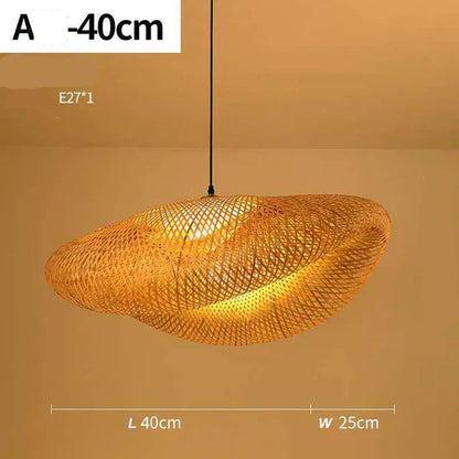 Natural Woven Rattan Pendant Lamp - Halri