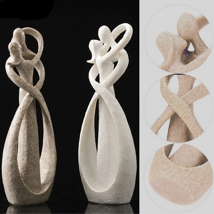 Lovely Modern Art Couple Figurine