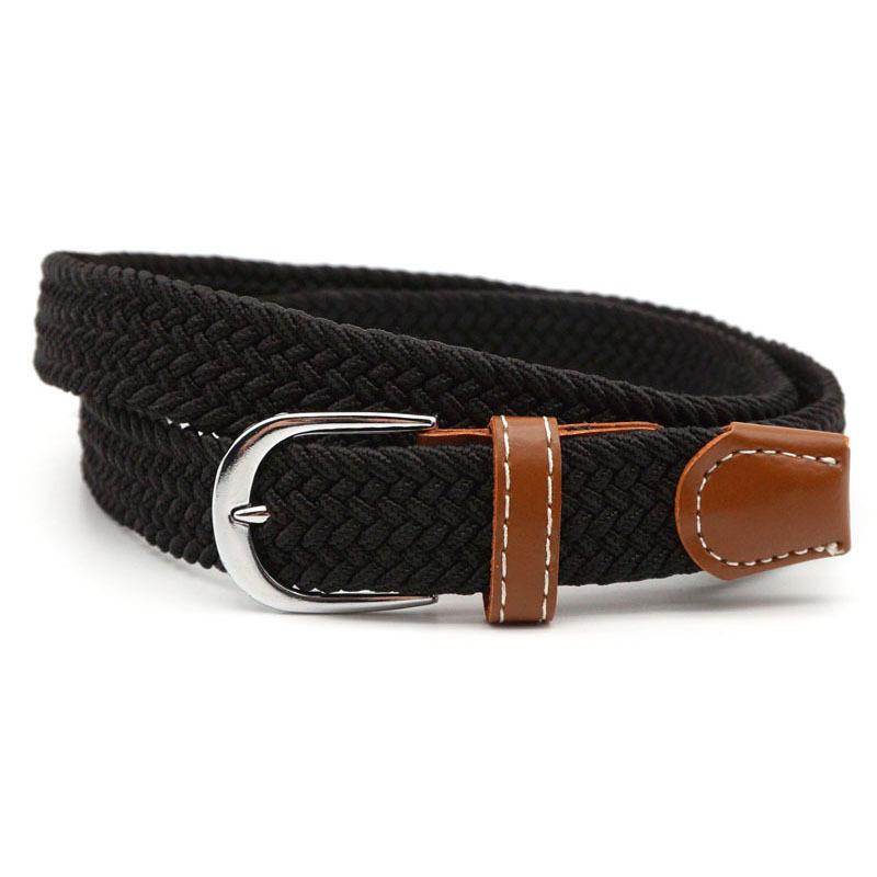 Elastic Woven Leather Belt - Halri