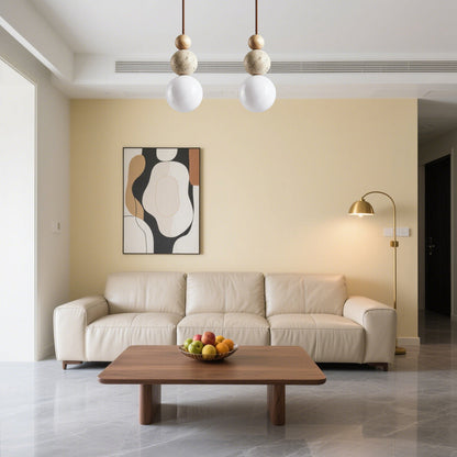 Modern Simple Travertine Pendant Lamp