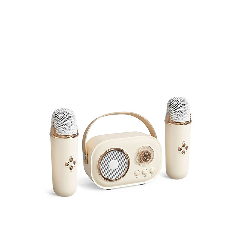 Portable Karaoke System with Bluetooth and Microphone