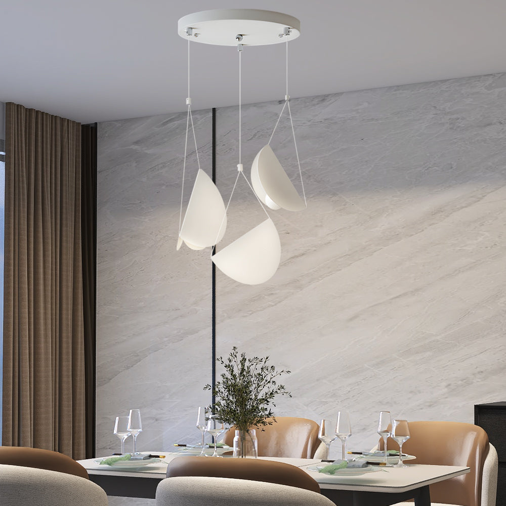 Modern White Linear Pendant Light