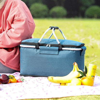 Portable Insulated Lunch Box 18L Compact Food Cooler Bag