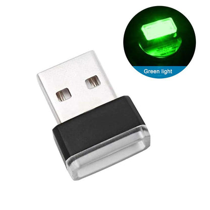 Compact Car Interior LED Ambient Light USB Plug