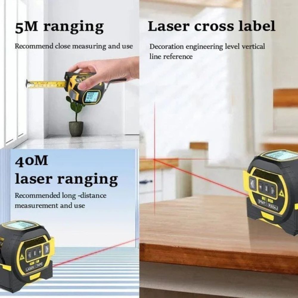 Multi-Function Infrared Laser Measuring Tape