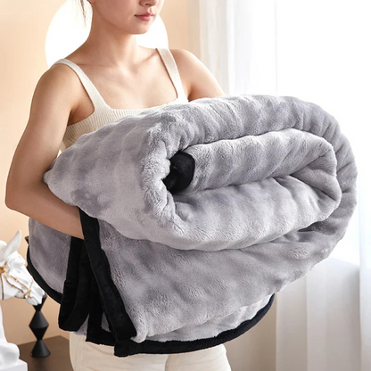 Cozy Plush Reversible Fleece Throw Blanket - Halri