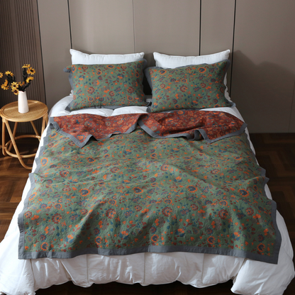 Classic Floral Throw Blanket