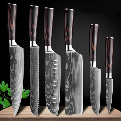 Premium Damascus Steel Kitchen Knives Set