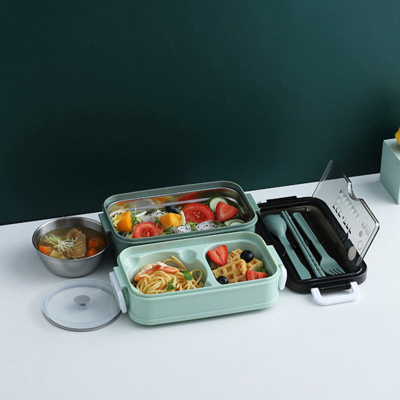 Compact 3 Layer Reusable Lunch Box