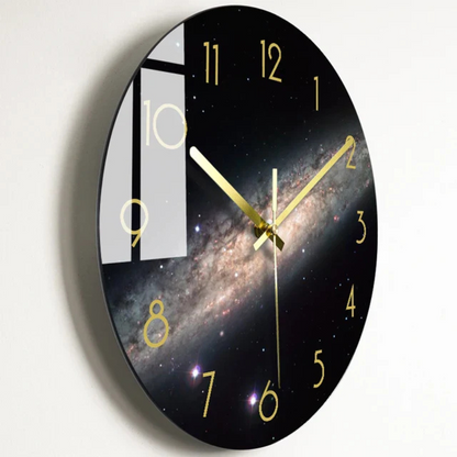 Big Round Glass Wall Clock with Classic Style