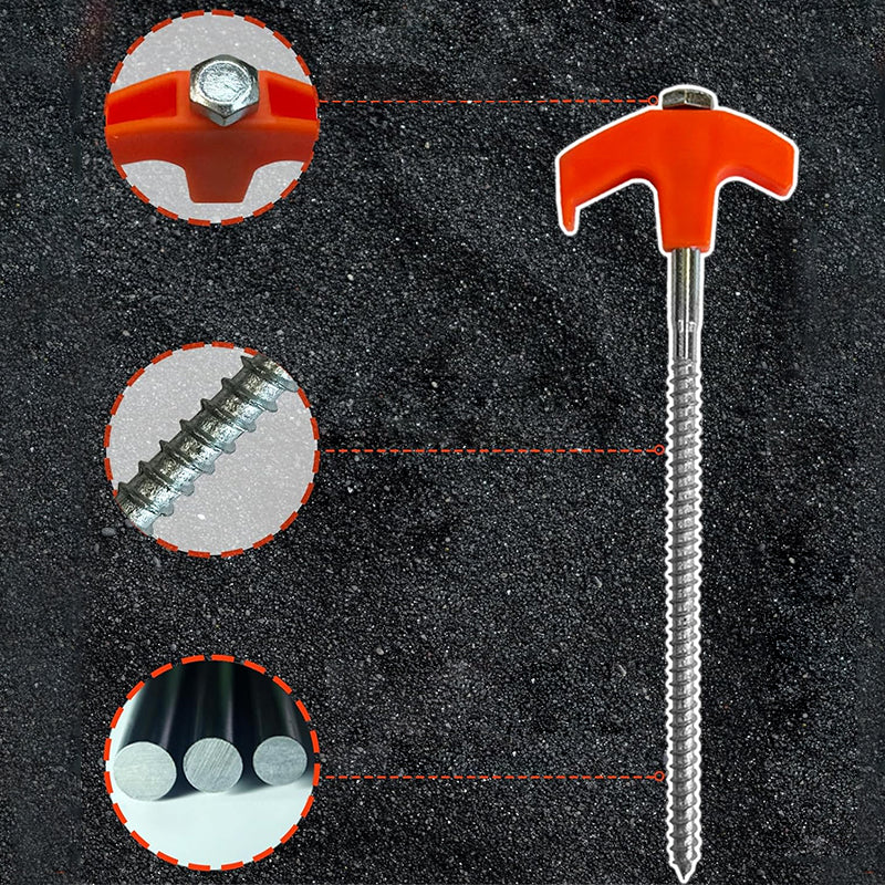 Easy Twist Camping Tent Pegs - Halri