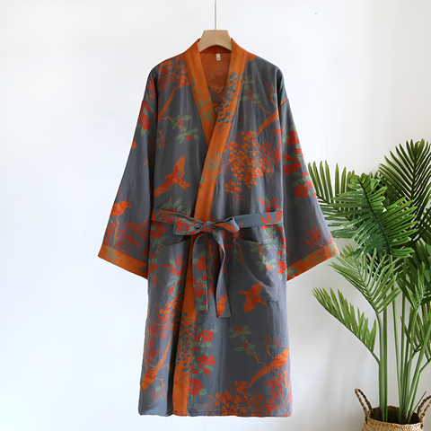 Cozy Cotton Waffle Robe - Soft and Absorbent - Halri
