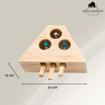 Natural Wood Cat Toy - Halri