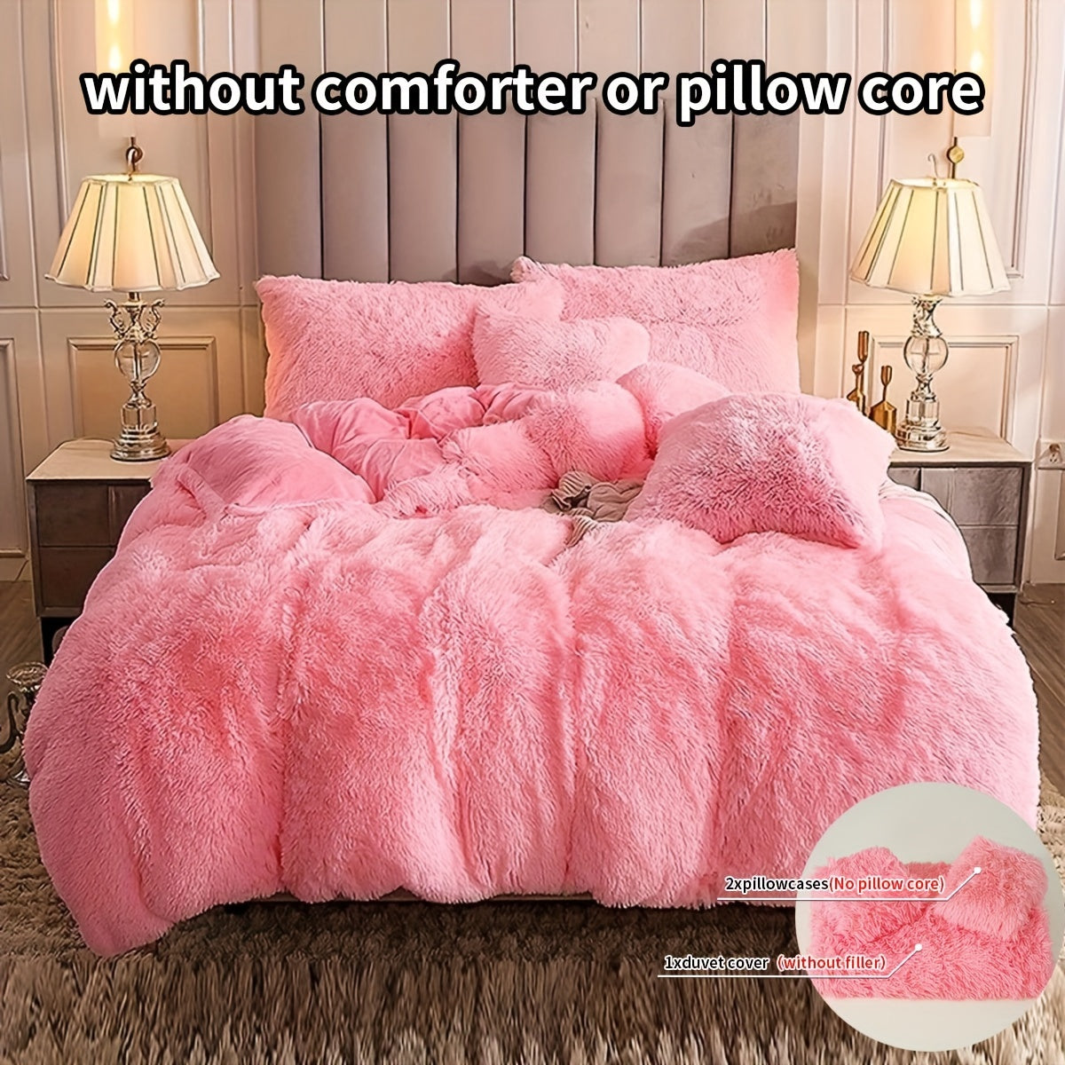 Cozy Soft Plush Duvet Cover Set with Zipper - Halri