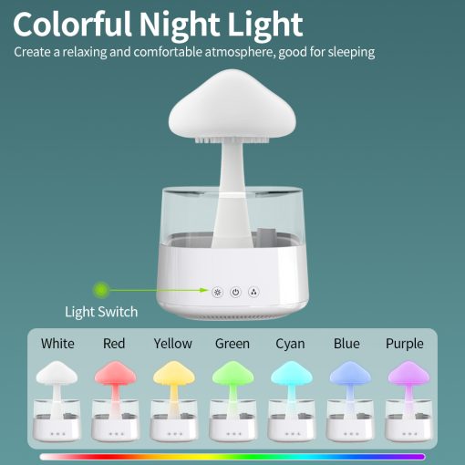 Compact Desk Lamp Humidifier & Essential Oil Diffuser