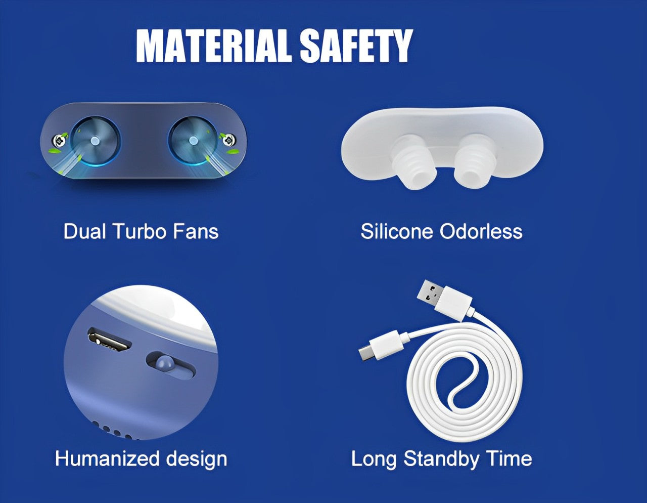 Compact Anti Snore Nasal Breathing Aid for Better Sleep