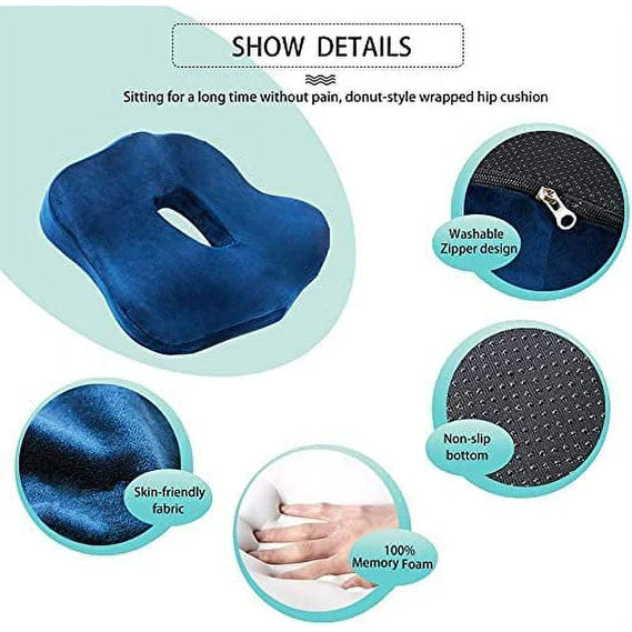 Comfortable Supportive Foam Chair Cushion for Back Pain