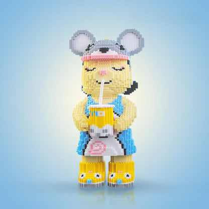 Fun DIY Block Bear Figurines Building Kit