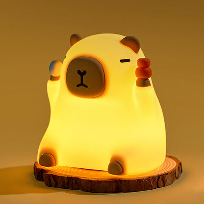 Cute Plush Capybara Soft Night Lamp