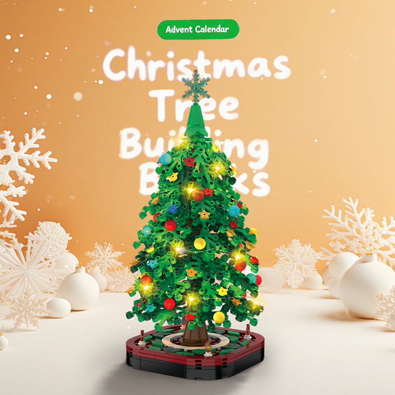 Mini Colorful Stackable Christmas Tree Blocks - Halri