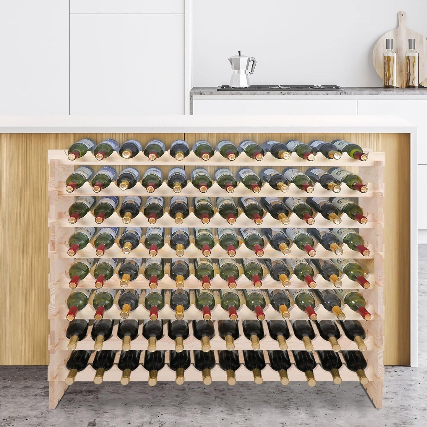 Space Saving 96 Bottle Wine Storage Rack