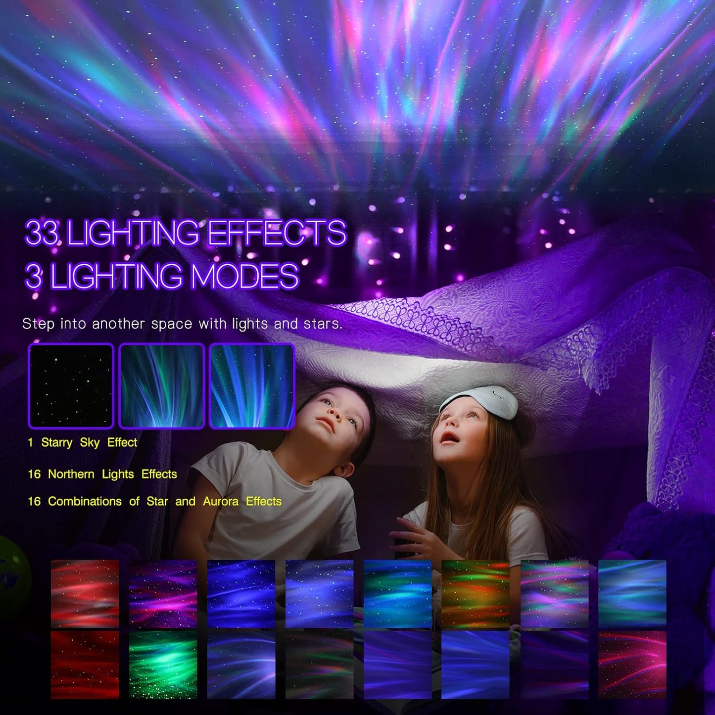 Colorful Night Sky LED Projector