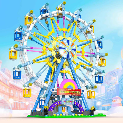 Large 813 Piece Amusement Park Building Kit for Kids - Halri