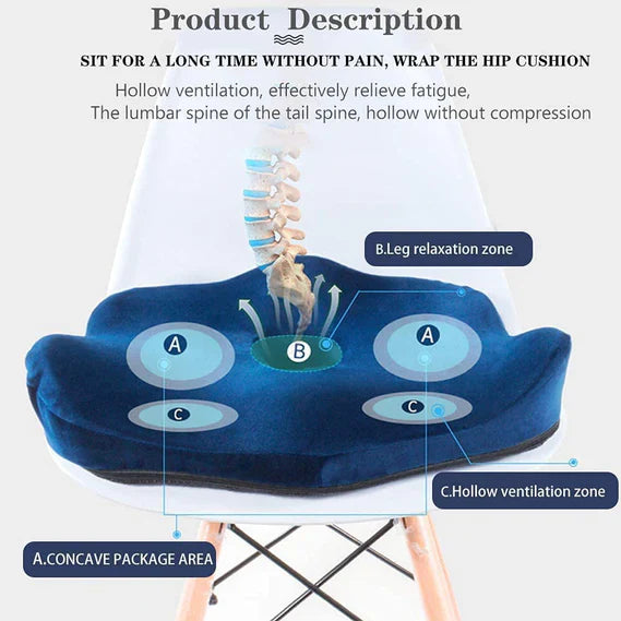 Comfortable Supportive Foam Chair Cushion for Back Pain