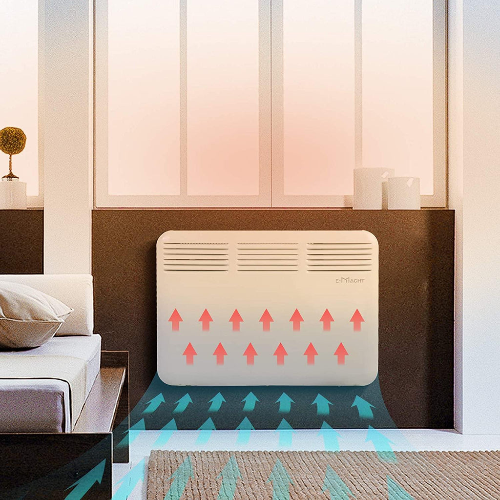 Compact Mobile Electric Heater With Casters