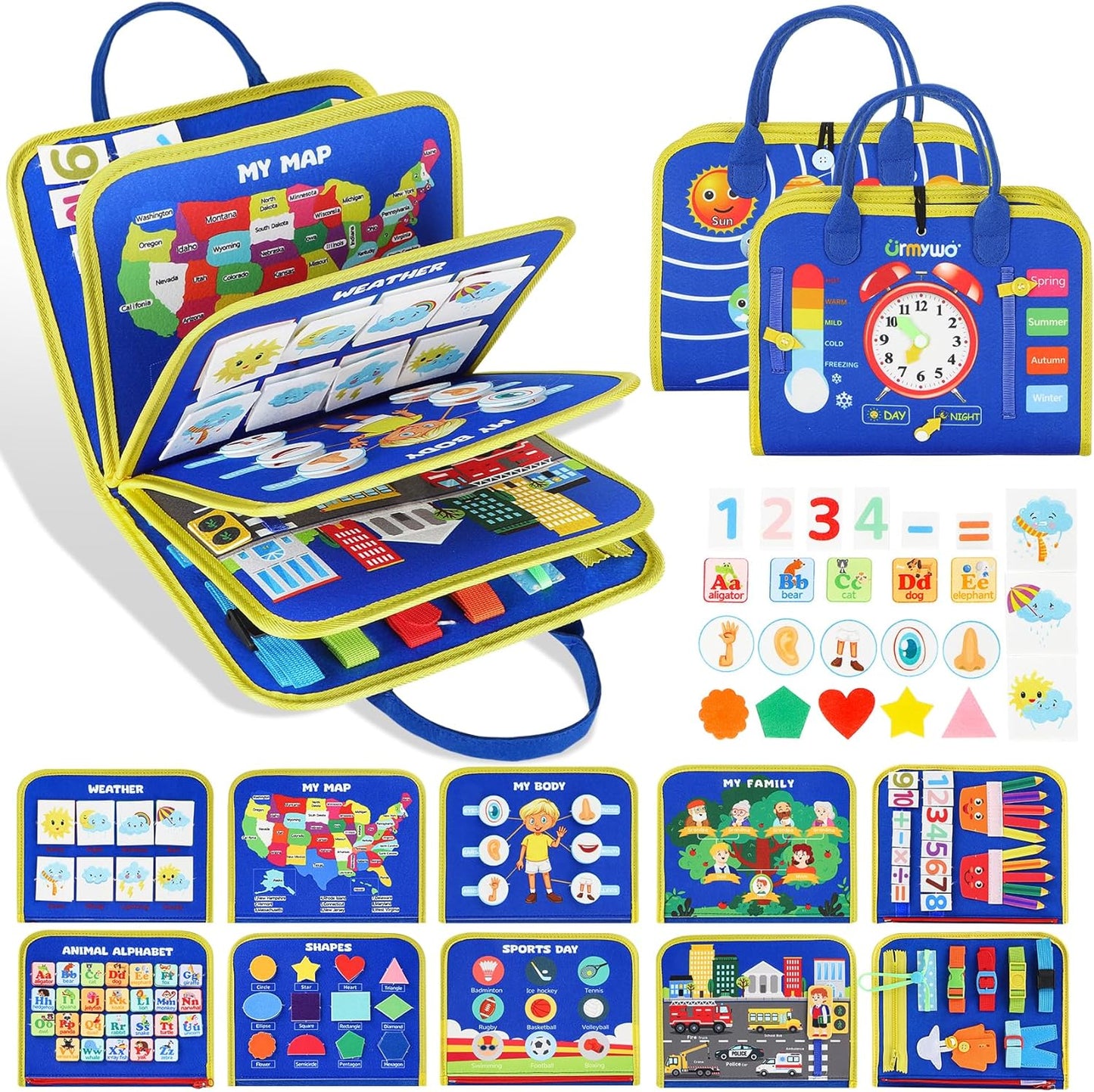 Educational Activity Board for Kids Ages 1-4 - Halri