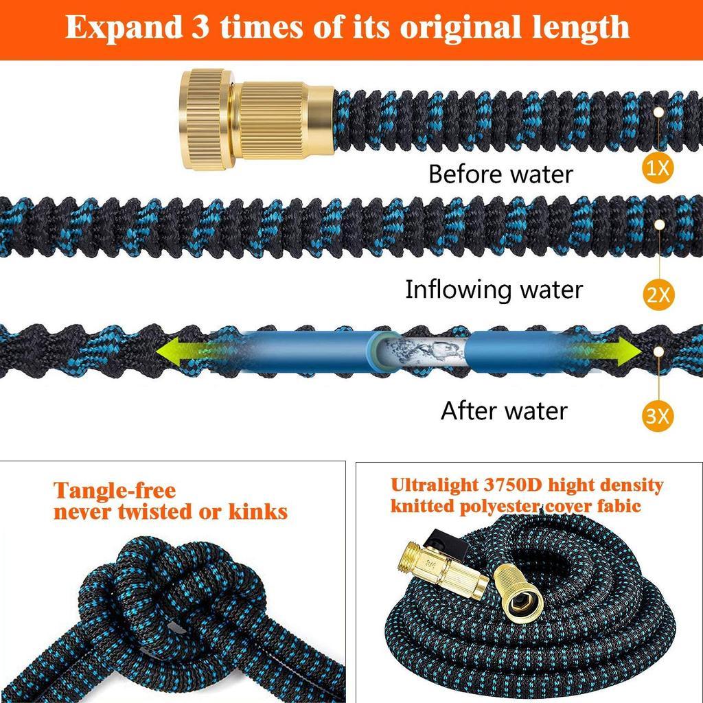 Long Lasting Flexible Garden Hose with Spray Nozzle