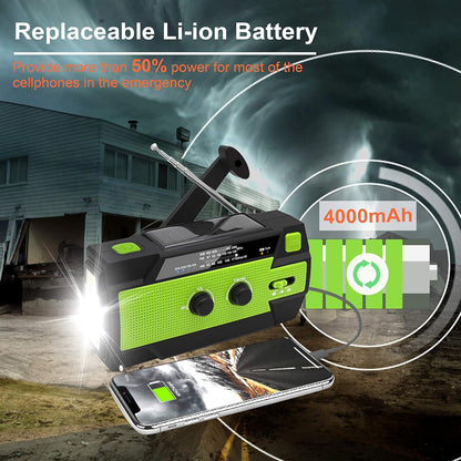 Portable Hand Crank Storm Radio