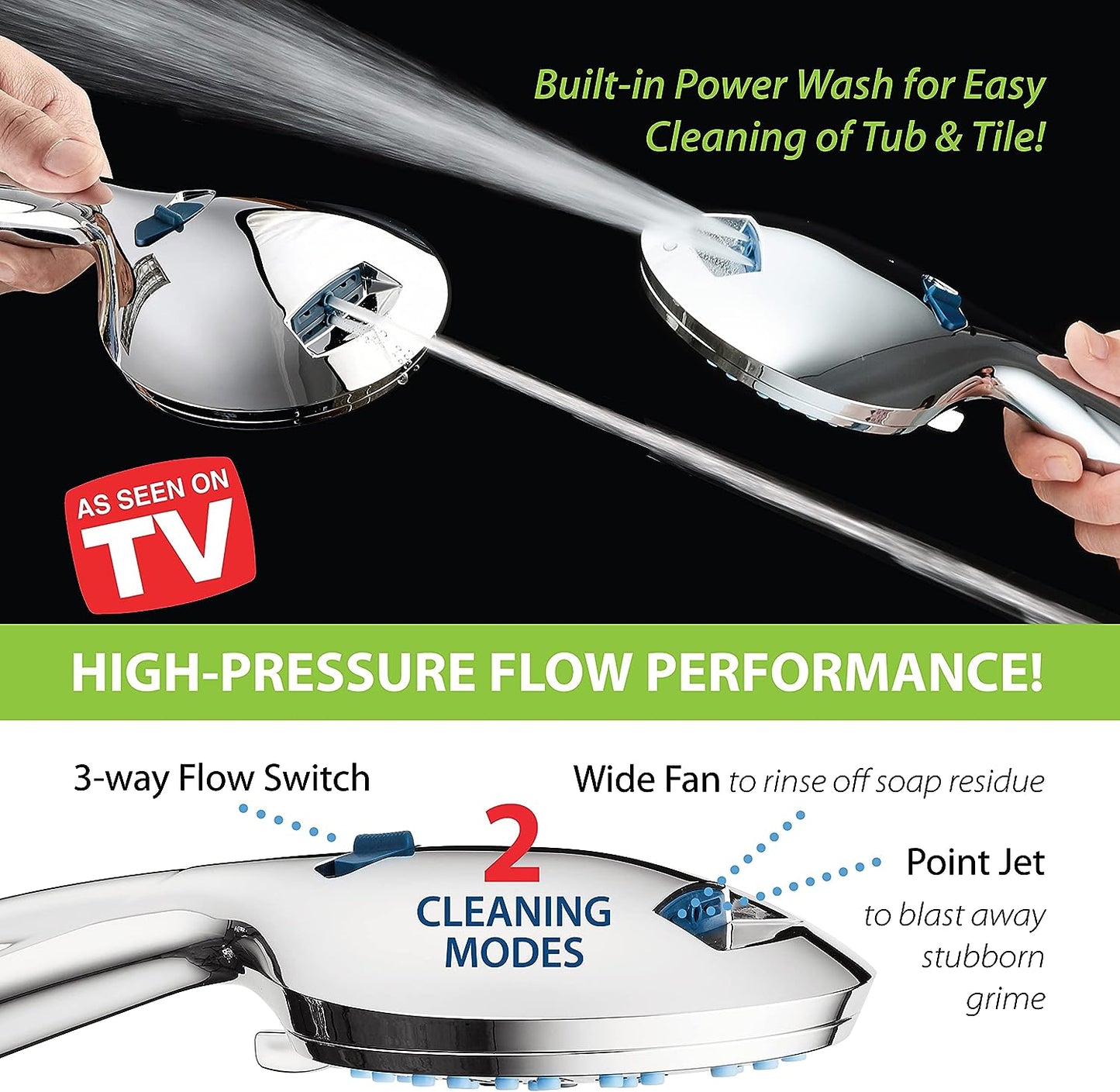 Flexible Massage Handheld Shower With Long Hose