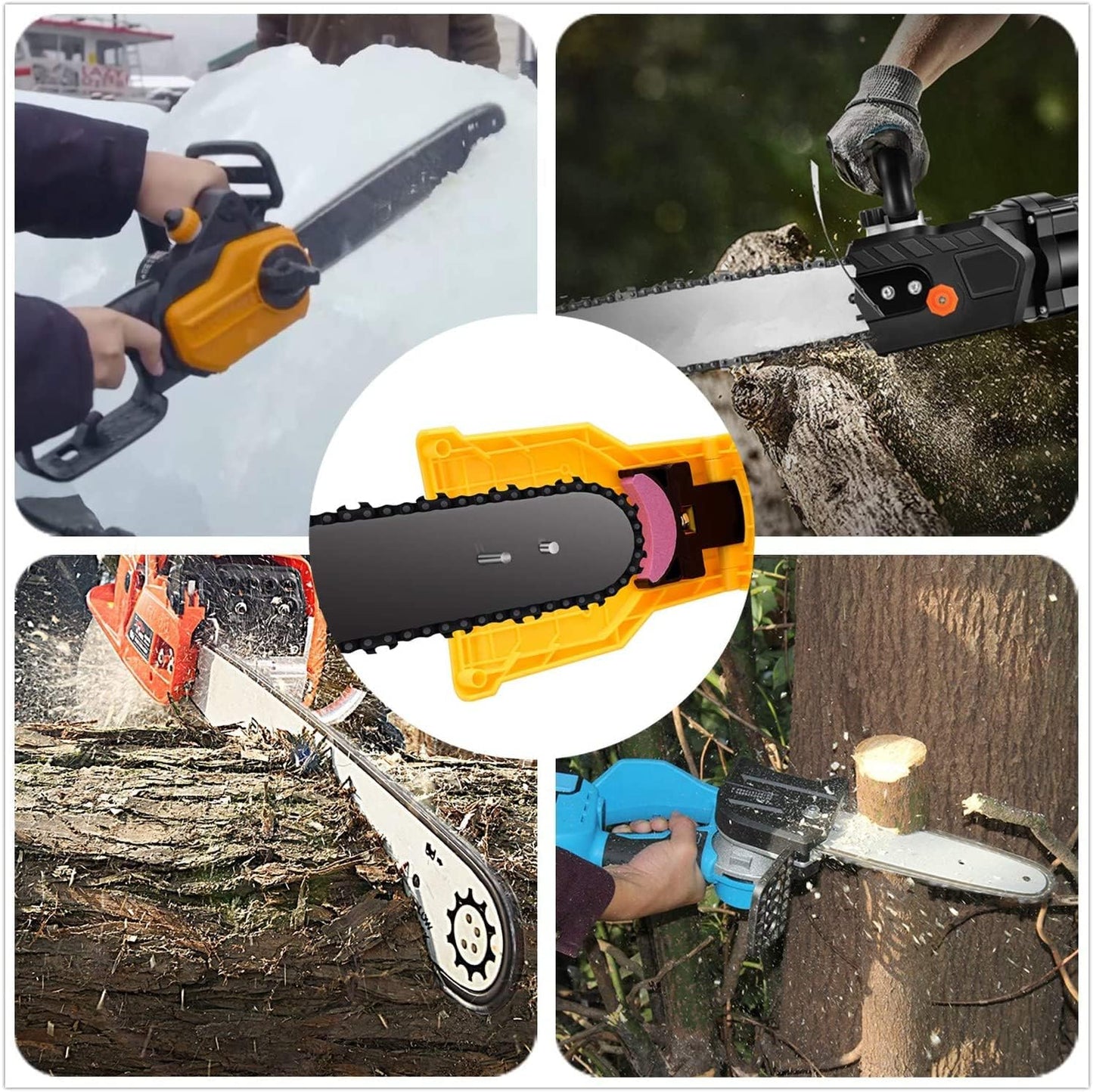 Compact Chainsaw Blade Sharpener Tool