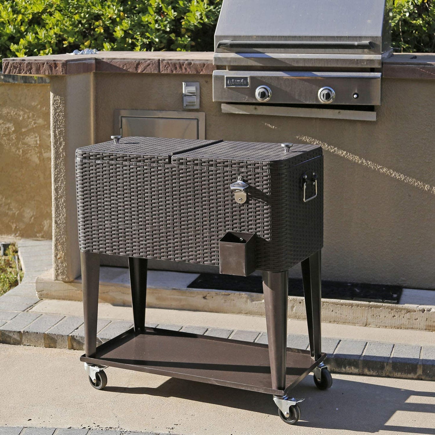 Big Wheel Outdoor Party Cooler Cart Box