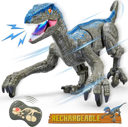 Remote Control Dinosaur Toy with Lights and Sounds