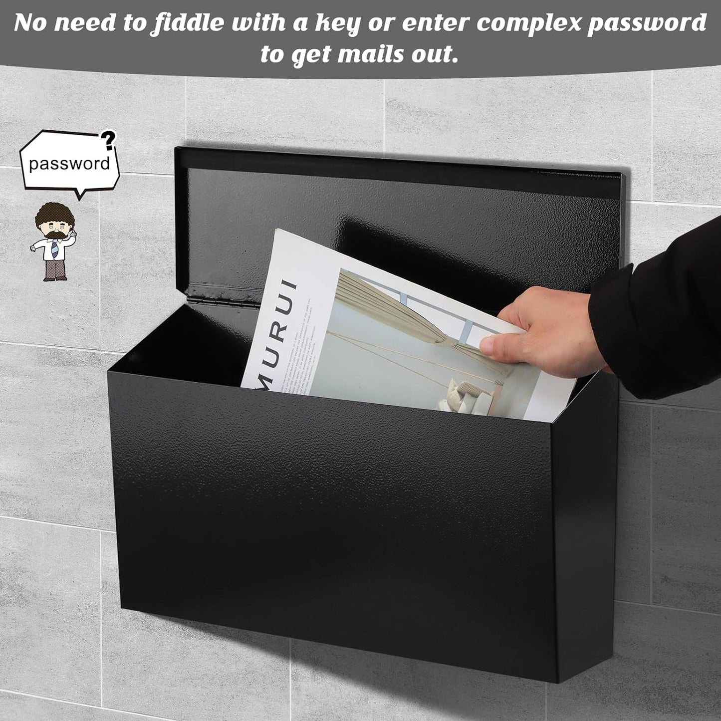 Extra Big Mounted Postbox