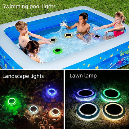 Solar Powered Pool Lights Waterproof Outdoor Decor