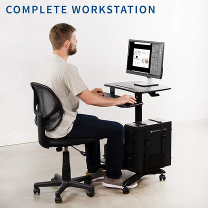 Portable Home Office Laptop Desk Cart