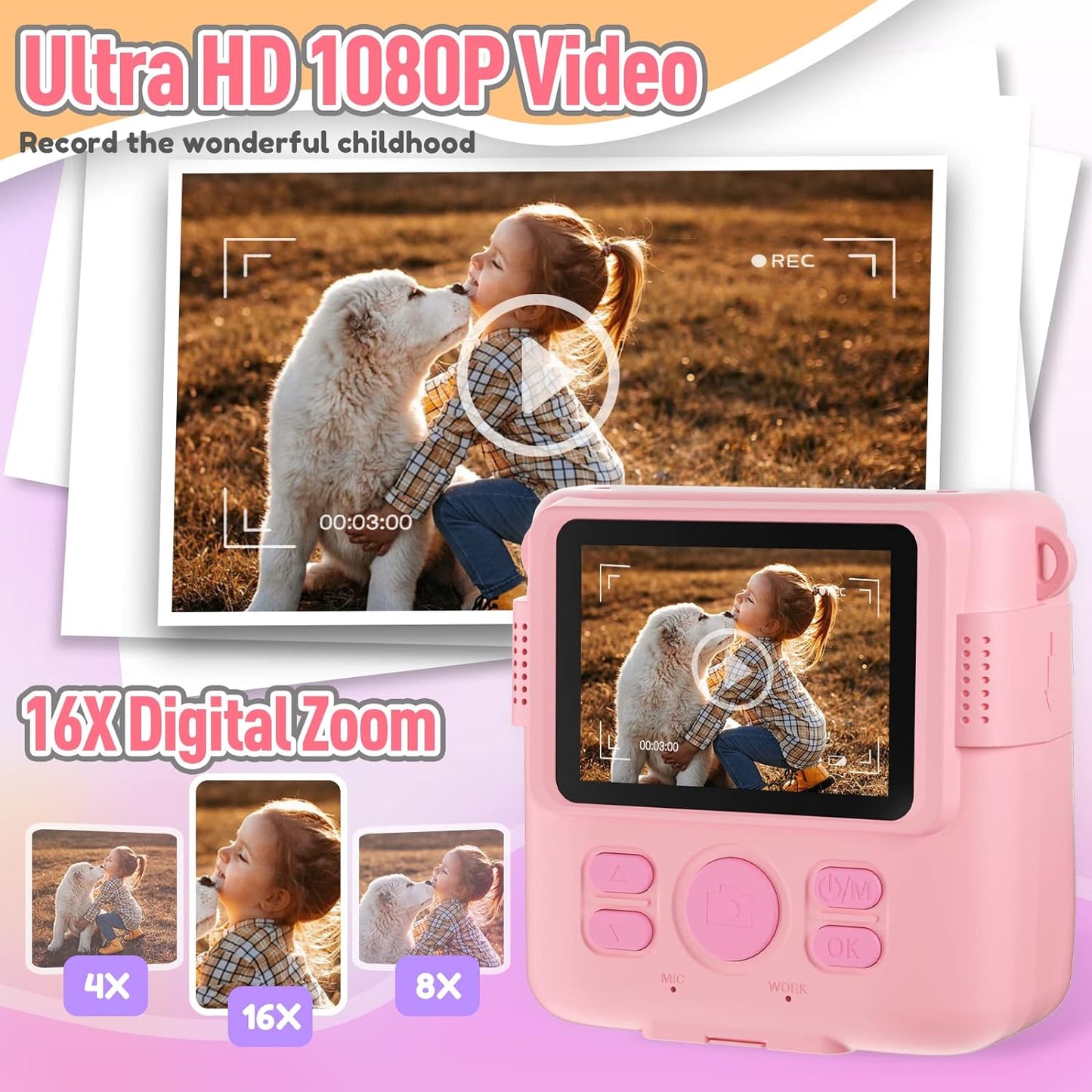 Fun Compact Instant Photo Camera For Children