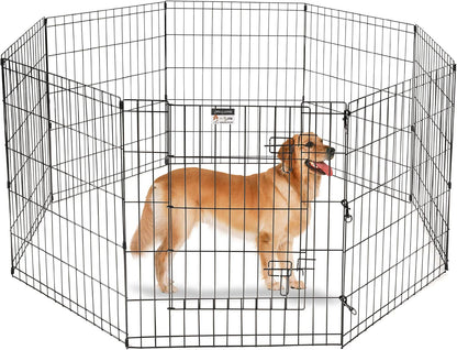 Large 8 Panel Pet Play Yard Enclosure - Halri