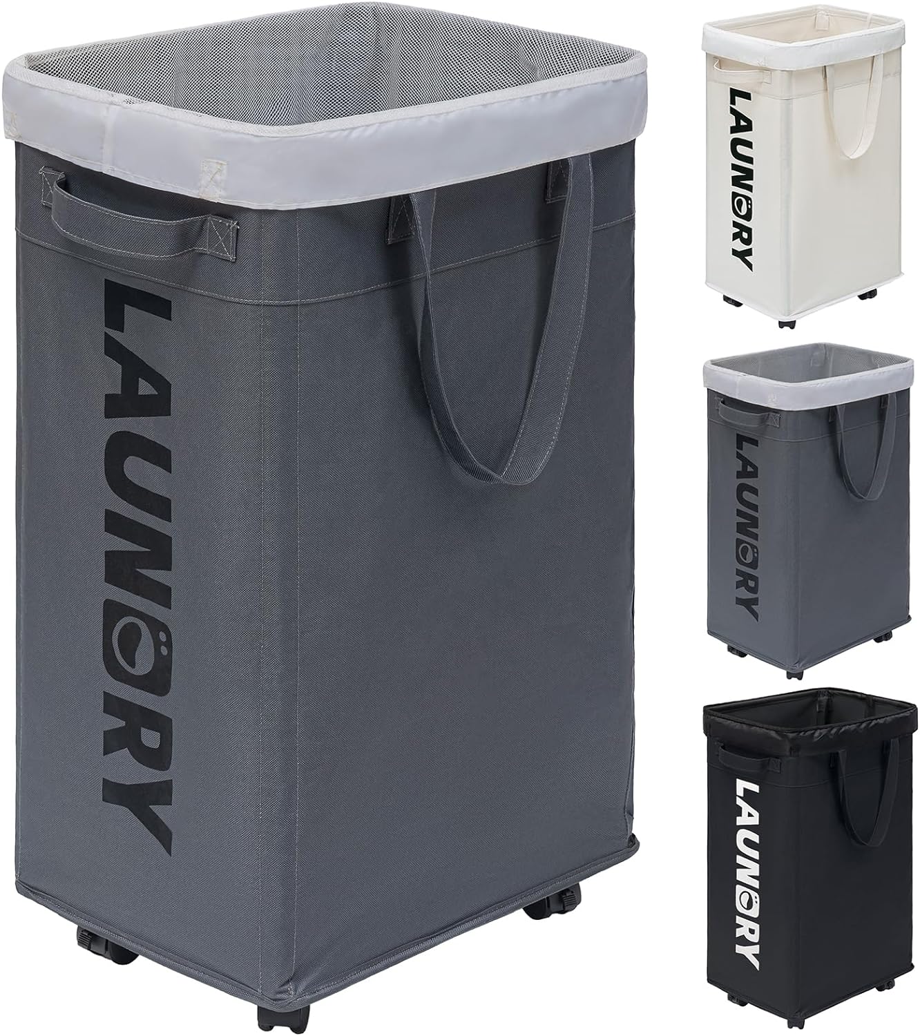 Portable Folding Extra Large Laundry Cart on Wheels - Halri
