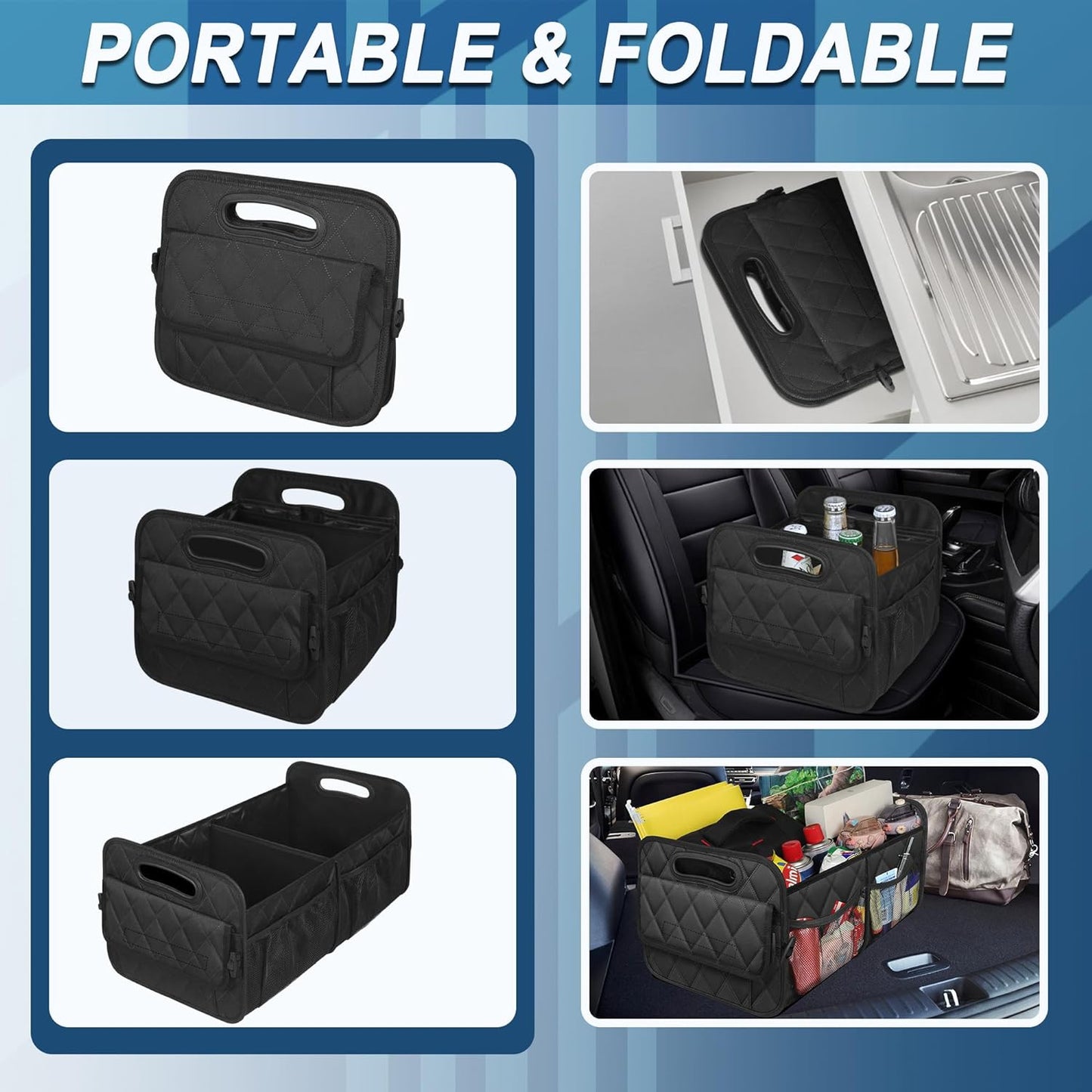 Compact Car Boot Storage Box