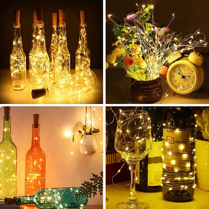 Mini Wine Bottle String Lights with Fairy LEDs